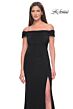 La Femme 31086 Off-The-Shoulder Ruched Dress