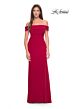 La Femme 31086 Off-The-Shoulder Ruched Dress