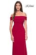 La Femme 31086 Off-The-Shoulder Ruched Dress