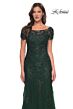 La Femme 29792 Bateau Neck Short Sleeve Dress