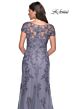 La Femme 29792 Bateau Neck Short Sleeve Dress