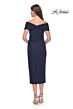 La Femme 30109 Off-The-Shoulder Asymmetric Neck Dress