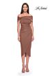 La Femme 30109 Off-The-Shoulder Asymmetric Neck Dress