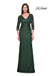 La Femme 30379 Ruched Bodice Lace Dress