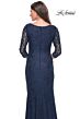 La Femme 30379 Ruched Bodice Lace Dress
