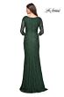 La Femme 30379 Ruched Bodice Lace Dress