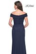 La Femme 31677 Off-The-Shoulder Draped Bodice Dress