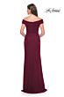La Femme 31677 Off-The-Shoulder Draped Bodice Dress