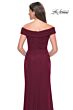 La Femme 31677 Off-The-Shoulder Draped Bodice Dress