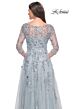 La Femme 31795 Bateau Neck A-Line Lace Dress