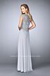 La Femme 23286 Silver Evening Dress