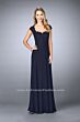 La Femme 23286 Silver Evening Dress