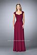 La Femme 23286 Silver Evening Dress