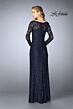 La Femme 24869 Navy Evening Dress