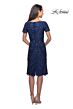 La Femme 25633 Slate Blue Evening Dress