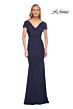 La Femme 29998 Navy Evening Dress