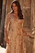 La Femme 30803 Illusion Sleeve A-Line Lace Dress