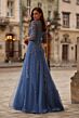 La Femme 32612 A-Line Sheer Bateau Neck Dress