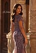 La Femme 32940 Short Sleeve V-Neck Mermaid Dress