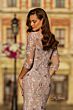 La Femme 31464 Mauve Three-Quarter Sleeve Dress