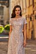 La Femme 31838 Light Mauve Short Sleeve Dress
