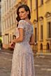 La Femme 31838 Light Mauve Short Sleeve Dress