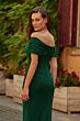 La Femme 33171 Emerald Green Off The Shoulder Dress