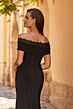 La Femme 33329 Black Off The Shoulder Dress