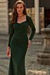 La Femme 33575 Dark Emerald Long Sleeve Dress
