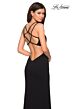 La Femme 27126 Asymmetrical Double Spaghetti Straps Dress