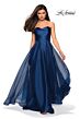 La Femme 27515 Ruched Strapless Sweetheart A-Line Dress