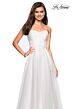 La Femme 27515 Ruched Strapless Sweetheart A-Line Dress