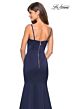 La Femme 27524 Curved Neckline Spaghetti Straps Dress