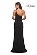 La Femme 28176 High Slit One Strap Dress
