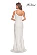 La Femme 28176 High Slit One Strap Dress