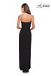 La Femme 28204 Tulip Skirt Ruched Strapless Dress