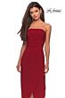 La Femme 28204 Tulip Skirt Ruched Strapless Dress
