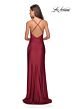 La Femme 28206 Criss Cross Back High Slit Dress