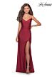 La Femme 28206 Criss Cross Back High Slit Dress