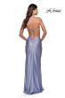 La Femme 28296 Jersey Figure-Hugging Crisscross Tie Back Dress