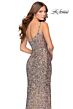 La Femme 28482 Scoop Neckline Multicolor Sequin Dress