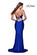 La Femme 28536 Lace-Up Back Sweetheart Neckline Dress
