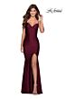 La Femme 28536 Lace-Up Back Sweetheart Neckline Dress