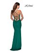La Femme 28541 Sweetheart Neckline Lace-Up Dress