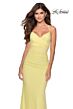 La Femme 28541 Sweetheart Neckline Lace-Up Dress