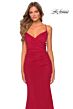 La Femme 28541 Sweetheart Neckline Lace-Up Dress