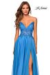 La Femme 28543 High Slit Illusion Corset Dress