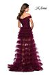 La Femme 28804 Ruffle Skirt Off The Shoulder Dress
