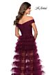 La Femme 28804 Ruffle Skirt Off The Shoulder Dress