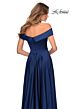 La Femme 28978 A-Line Foldover Off-The-Shoulder Dress